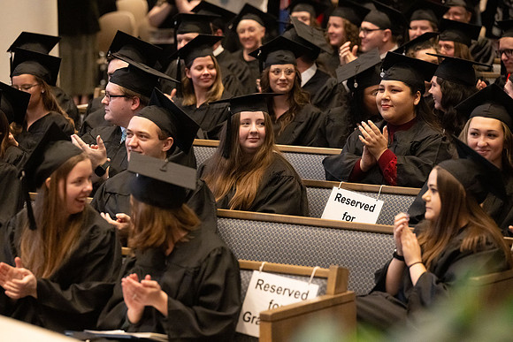 College of Language and Letters convocation in the Taylor Chapel.