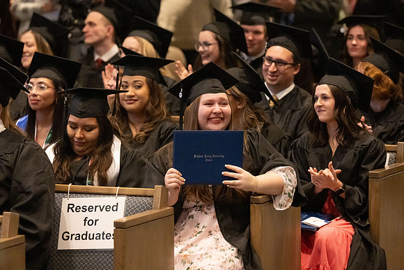College of Language and Letters convocation in the Taylor Chapel.