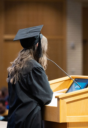 College of Language and Letters convocation in the Taylor Chapel.