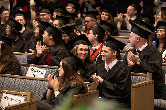 College of Language and Letters convocation in the Taylor Chapel.
