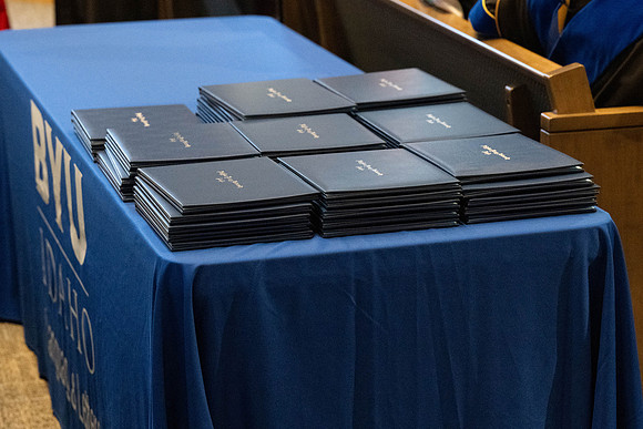 College of Language and Letters convocation in the Taylor Chapel.