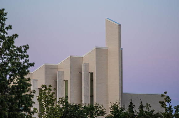 The Taylor Building on BYU-Idaho campus, Summer Break.