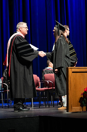 Graduates during convocation for the College of Academic Success & Interdisciplinary Studies. Speakers: Kevin Brower, Jenna Kate Wilson, Tyler Christensen