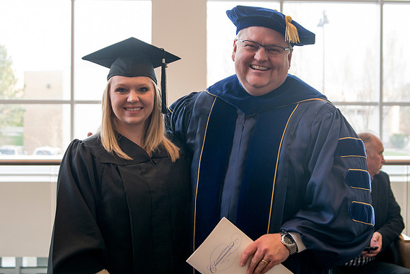 Brigham Young University-Idaho Graduates tour campus with their families saying goobyes to peers and getting pictures with friends and family before the convocation ceremonies. Photo by Ryan Chase