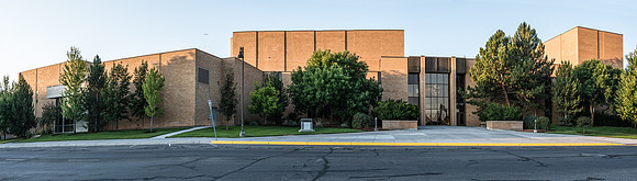 The Snow building on BYU-Idaho campus, Summer Break.