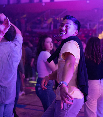 Students enjoy the First Friday of the semester event.