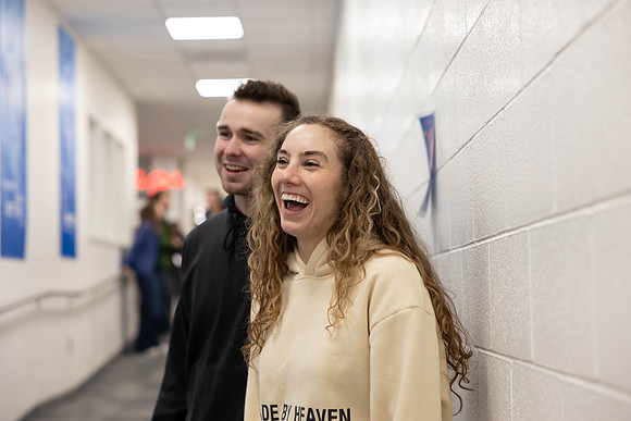 Students enjoy the First Friday of the semester event.