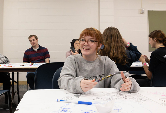 Students enjoy the First Friday of the semester event.
