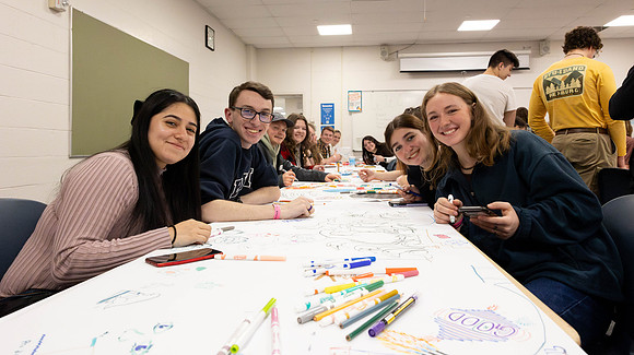 Students enjoy the First Friday of the semester event.