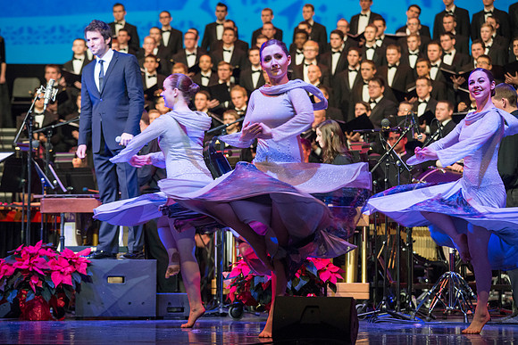 BYU-Idaho students perform in the Christmas Concert featuring Nathan Pacheco