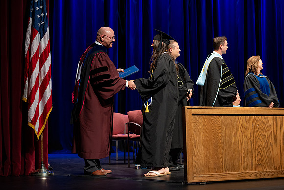 Graduates during convocation for the College of Academic Success & Interdisciplinary Studies.