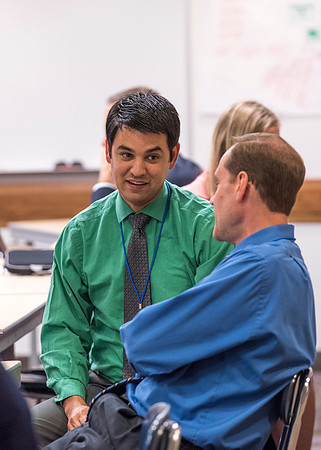 Faculty members come together in preparation of the new school year.