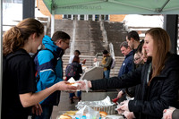 Power to Become council gives away free hotdogs to students to help get them excited to go to the P2B event.