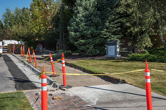 Sidewalk replacement on the North side of the Benson Building.