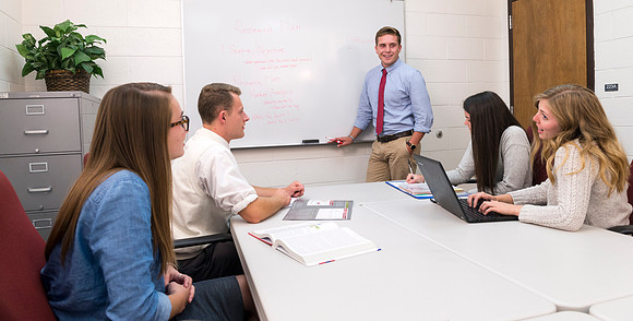 Students pose for Applied Learning Projects' web layout.