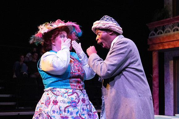 Dress rehearsal for Theater production, Comedy of Errors.
