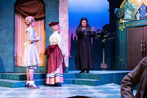 Dress rehearsal for Theater production, Comedy of Errors.