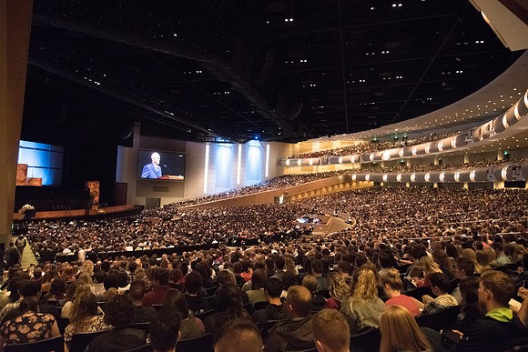 First devotional of Fall semester. Brocasting President Nelson speaks at BYU devotioanl.