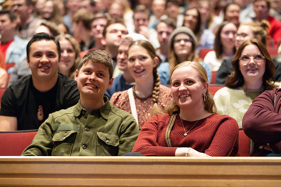 The Merediths host a date night for students on campus.