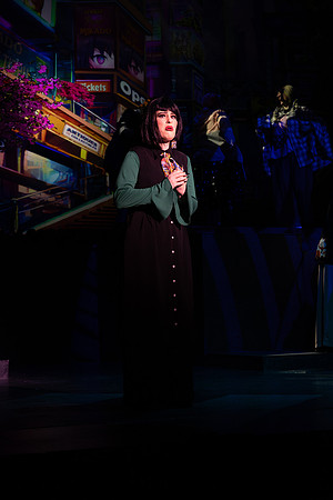 Students performing in the play The Mikado.