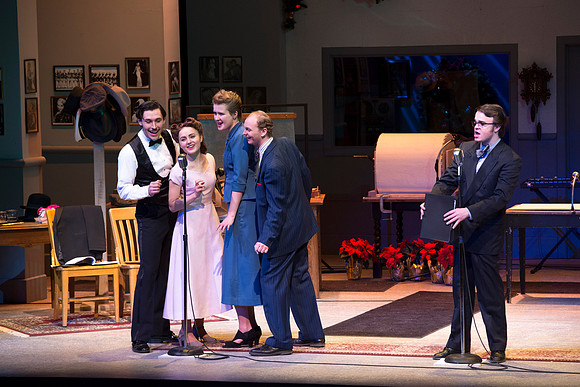 It's a Wonderful Life: A Live Radio Play, comes to life on stage at the Snow Drama Theater at BYU-Idaho.  It was written by Joe Landry and directed by Roger Merrill.