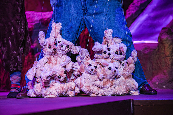 The theatre department's dress rehearsal of the Wind in the Willows in the Snow Drama Theatre.