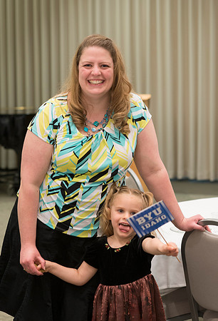 Online Leaning Graduates gather in the MC Special Events room for a reception. Krissy Quilter, Bachelor of Science University Studies.