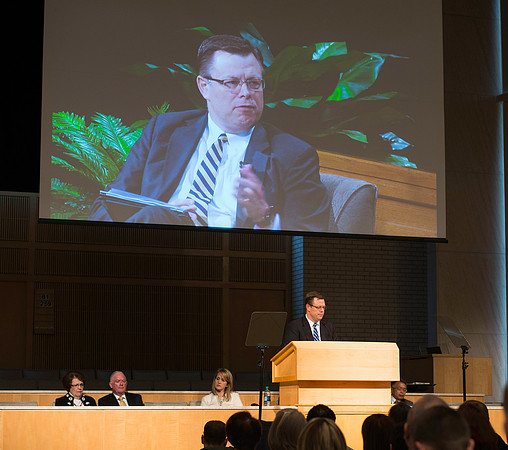 President Clark G. Gilbert was the opening speaker at the All Employee Conference.