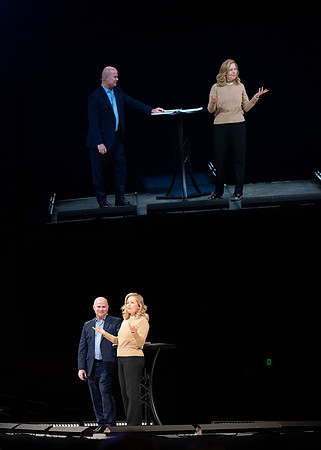 President and Sister Meredith host Date Night at BYUI.