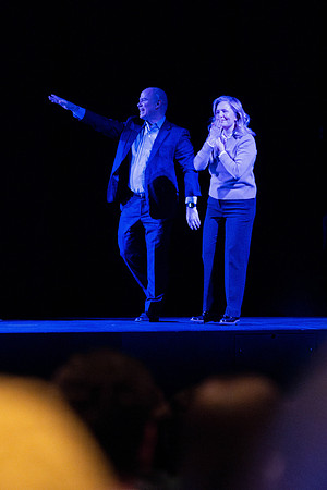 President and Sister Meredith host Date Night at BYUI.