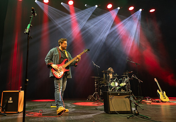 Students performing at Battle of the Bands.