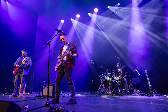 Students performing at Battle of the Bands.