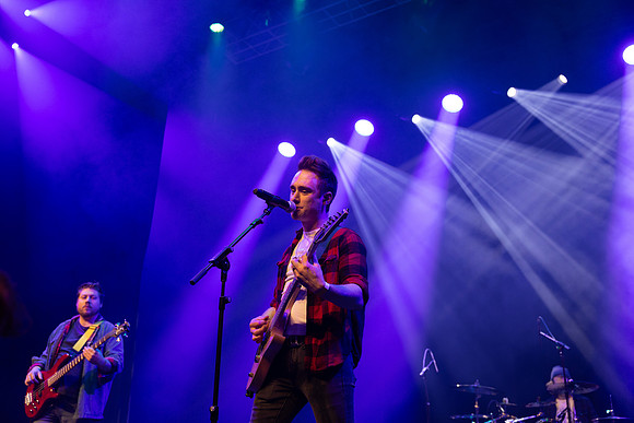 Students performing at Battle of the Bands.