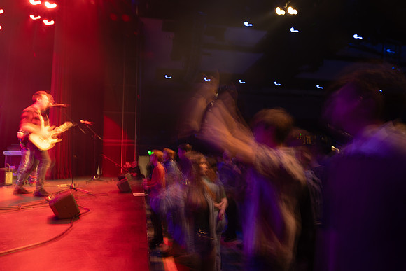 Students performing at Battle of the Bands.