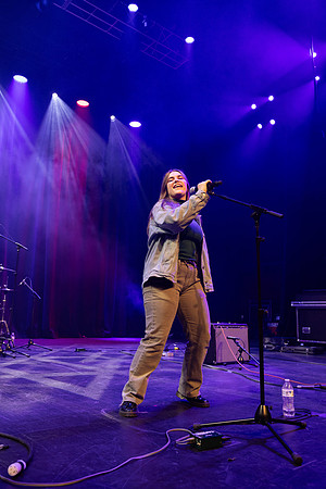 Students performing at Battle of the Bands.