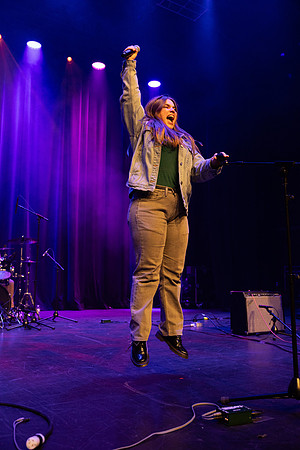 Students performing at Battle of the Bands.