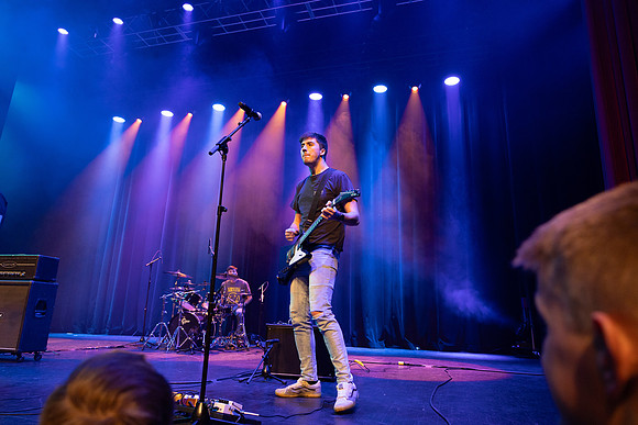 Students performing at Battle of the Bands.