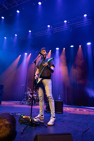 Students performing at Battle of the Bands.