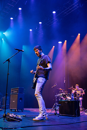 Students performing at Battle of the Bands.