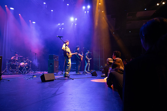 Students performing at Battle of the Bands.