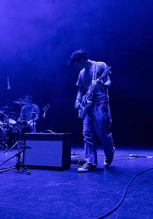 Students performing at Battle of the Bands.
