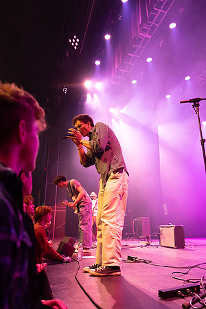 Students performing at Battle of the Bands.
