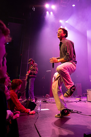 Students performing at Battle of the Bands.