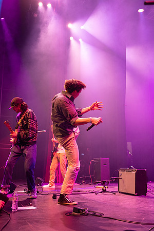 Students performing at Battle of the Bands.