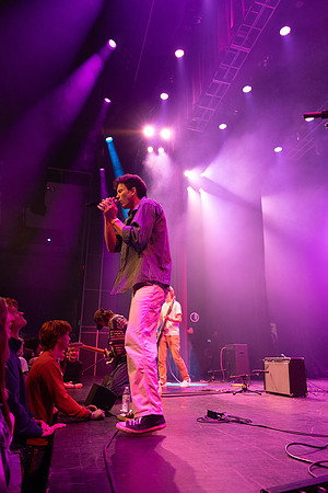 Students performing at Battle of the Bands.
