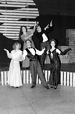 Some of the cast members of the muscial reune.
