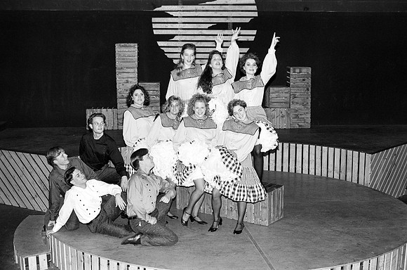 Some of the cast members of the muscial reune.