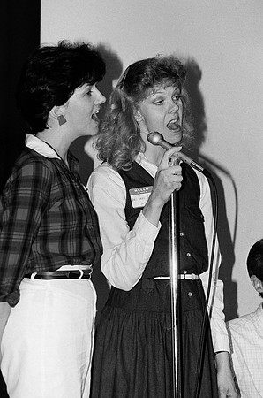 Playmill participants singing.