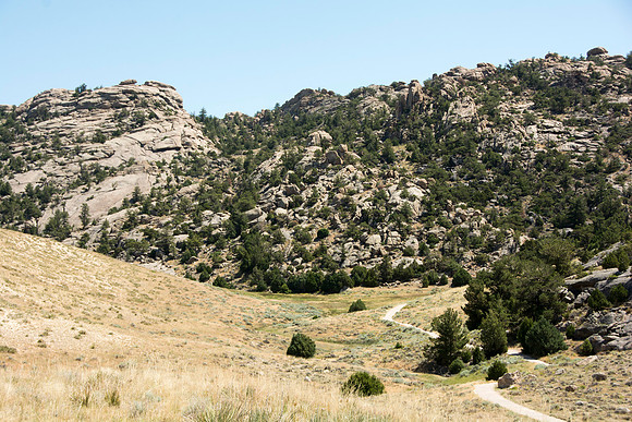 Martin's Cove, a place of refuge for handcart pioneers who were caught in an early winter storm en-route to Salt Lake City, UT.