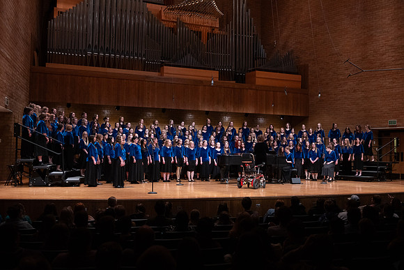 Choir students perform at the Winter ChoirFest